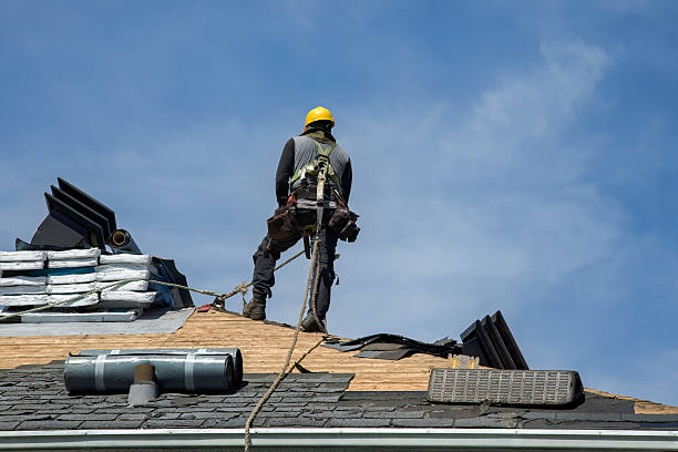 Professional Gutter Installation technician working in Blythe, GA
